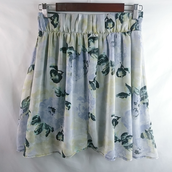 Maurices S Watercolor Full Floral Mini Skirt - Picture 5 of 6